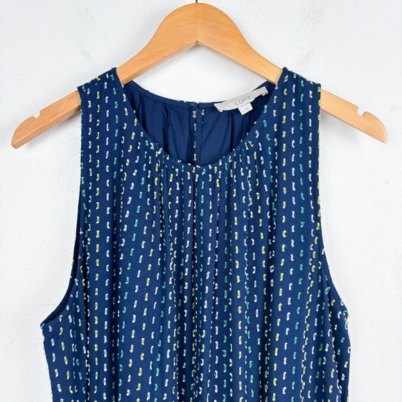 Loft Women's Sleeveless Tiered Swing Dress Sz XL - Picture 5 of 9